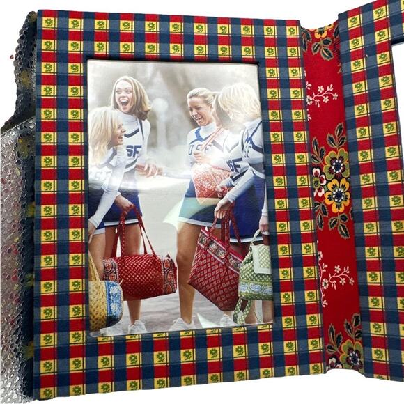 NWOT VERA BRADLEY Quilted Cotton Picture Frame - Picture 4 of 7